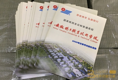 安徽揚(yáng)子職業(yè)技術(shù)學(xué)院2020年分類(lèi)招生簡(jiǎn)章印刷、四折頁(yè)印刷